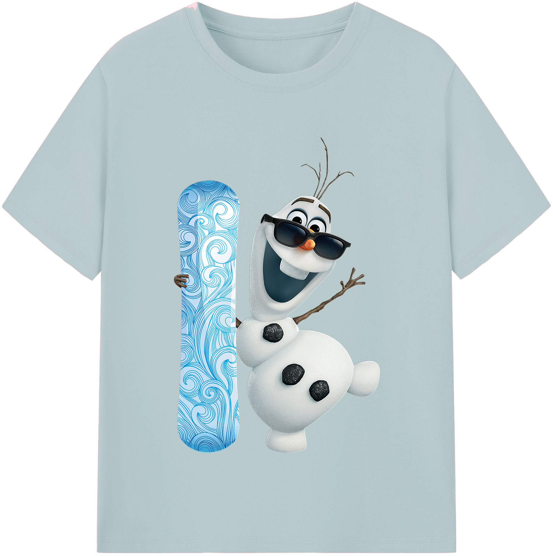 （画像用） アナと雪の女王 アンナ エルサ Frozen Anna Elsa 綿100％半袖Tシャツ（フロントプリント）